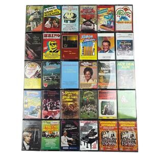 Lot of 30 German Folk Music Cassette Tapes Schlager Polka Accordion Zither